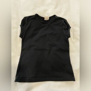 Black Girls tee shirt with shoulder sleeve detail in size 3T! Dress it up!
